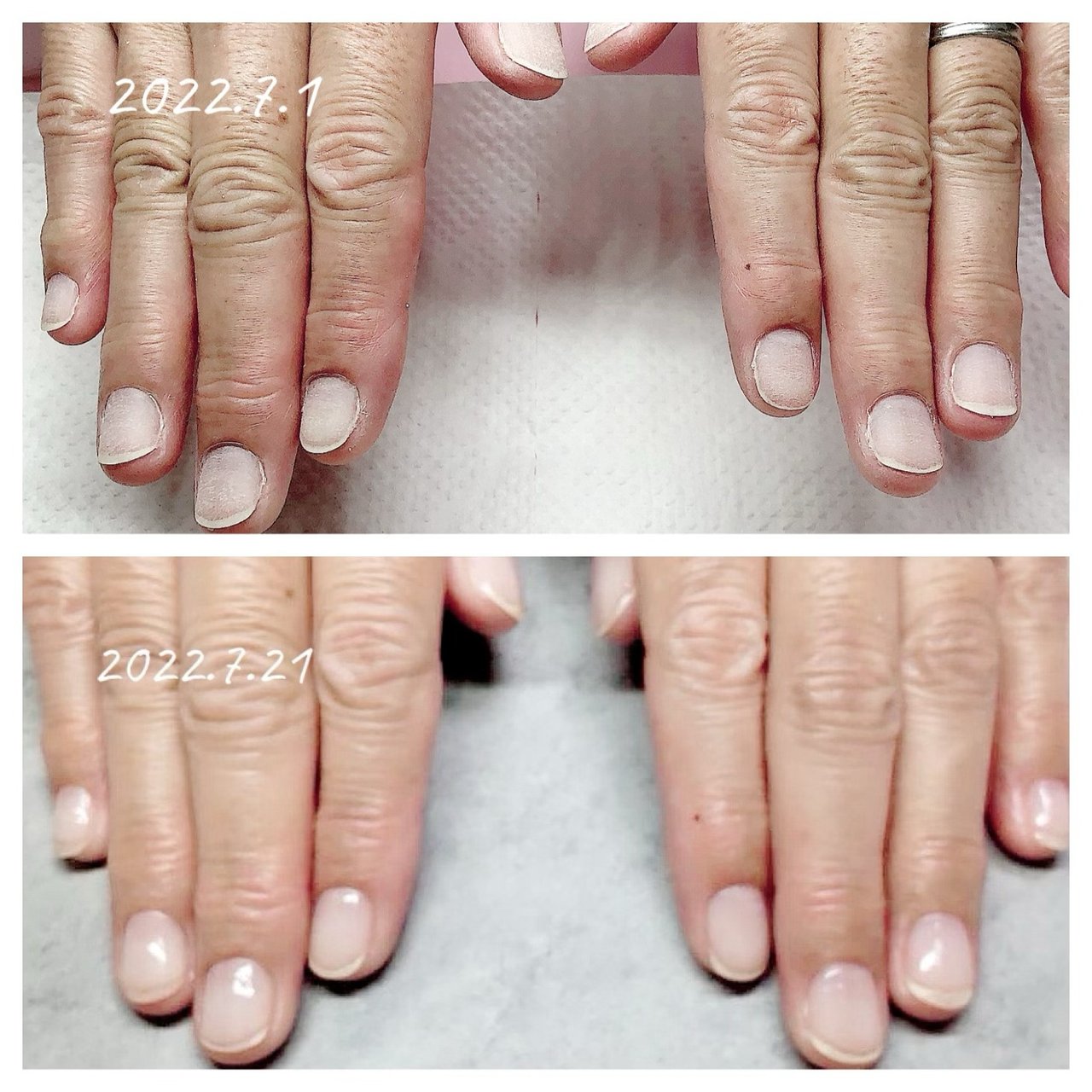 オールシーズン オフィス ショート オーバル クリア Coco Nailのネイルデザイン No ネイルブック