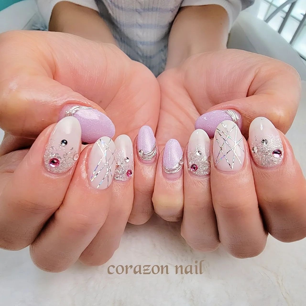 オールシーズン 旅行 オフィス 女子会 ハンド 武蔵浦和 Corazon Nailのネイルデザイン No ネイルブック