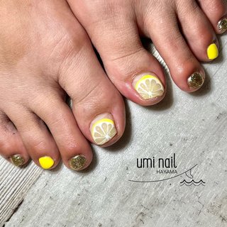 #レモン#ぷっくり#ゴールド#フットネイル#夏ネイル#ネイルデザイン 
#本日のお客様
#サンプルデザイン
#ちょっとアレンジ

#ネイル#ハンド#ハンドネイル#ベラフォーマ#bellaforma#プリジェル#agehagel#nailbook_fan#ネイルチップ#ネイルチップ販売#ネイルチップオーダー
#プライベートサロン#海が好き#Hawaiiが好き#uminail#葉山 #夏 #フット #フルーツ #アイシング #ショート #スクエア #イエロー #ゴールド #ジェルネイル #お客様 #uminail HAYAMA #ネイルブック