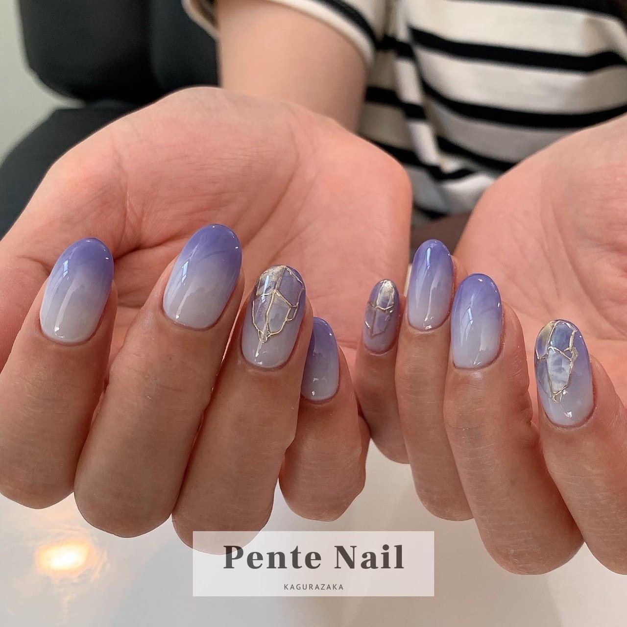 夏/梅雨/女子会/ハンド/グラデーション - Pente Nailのネイルデザイン[No.7446879]｜ネイルブック