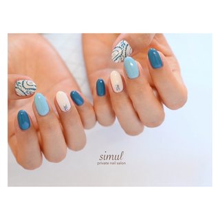 夏ペイズリー💙 ・
▪️leafgel_premium 416/510/604

#青ネイル 
#サンプルからのカラーチェンジ 
#7月定額デザイン 
#ペイズリーネイル 
#バンダナ柄ネイル 
#夏ネイル 
#調布市 #西調布 #ネイルサロン #木の温もり溢れるプライベートサロン #シンプルカジュアル得意なサロン #ネイルブック #nailbook #ネット予約できます　
・
・
⚪︎シンプルカジュアルなデザインが得意なサロンです
⚪︎詳しいサロン情報はネイルブックで✨
・
・
nailsalon simul

京王線西調布駅より徒歩5分
京王線調布駅より徒歩20分 #夏 #オールシーズン #ハンド #水色 #ブルー #ジェルネイル #お客様 #simul-シムール- #ネイルブック