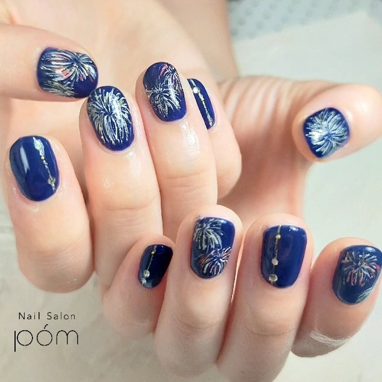 夏 海 リゾート 浴衣 ハンド Nail Salon Pomのネイルデザイン No ネイルブック
