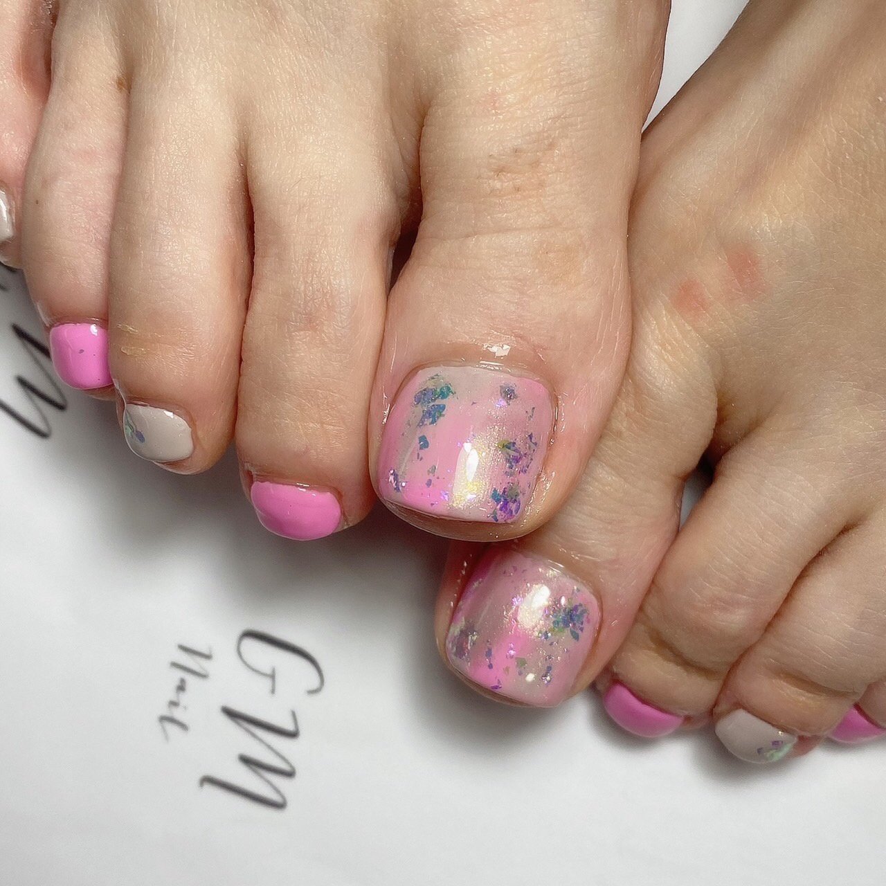 春 夏 浴衣 女子会 フット Gm Nailのネイルデザイン No ネイルブック