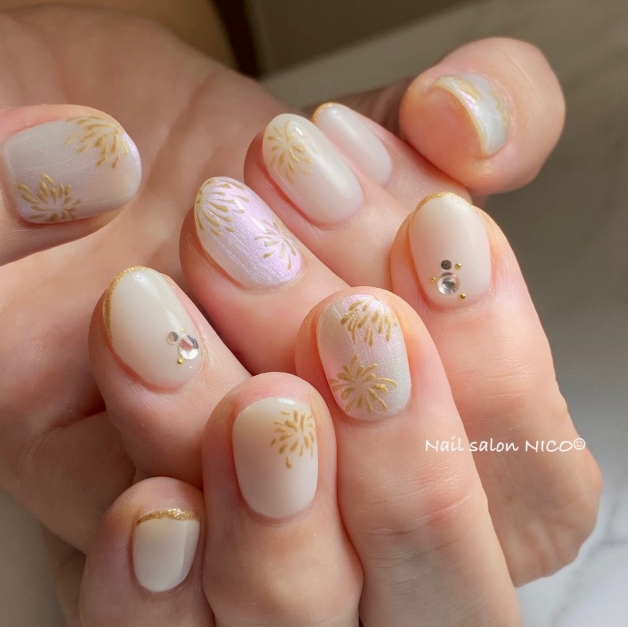 夏 旅行 浴衣 女子会 Nail Salon Nico のネイルデザイン No ネイルブック