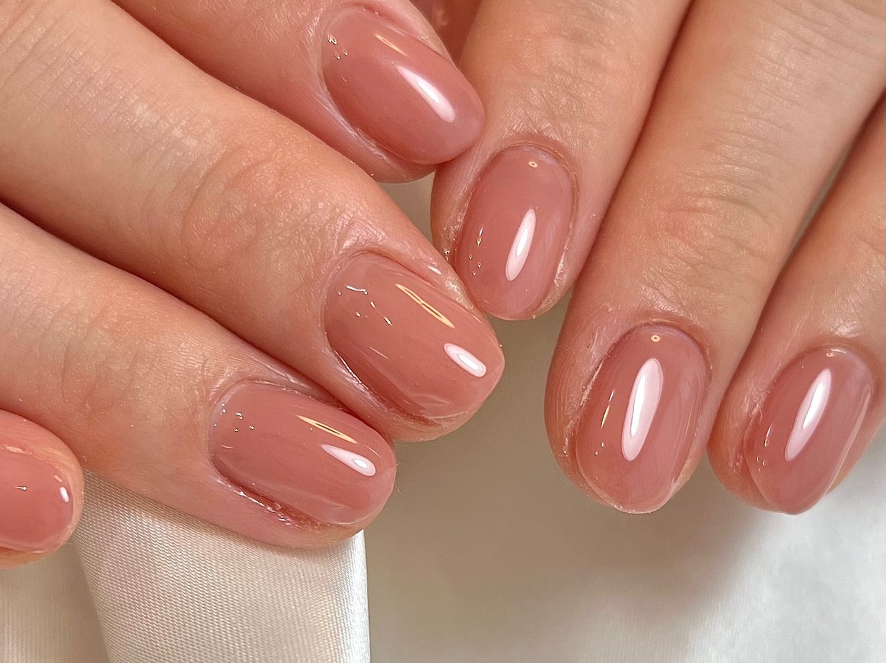 オールシーズン オフィス ブライダル ワンカラー ワンホン 松山プライベートサロン Minail ミネイル のネイル デザイン No ネイルブック