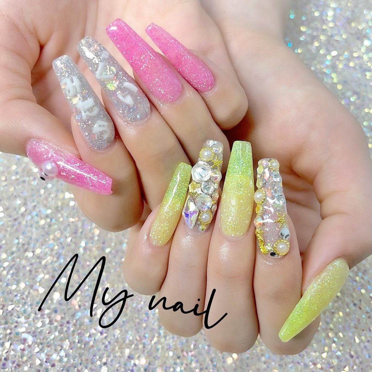 夏 ライブ パーティー 女子会 ハンド My Nailのネイルデザイン No ネイルブック