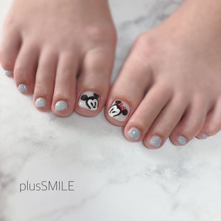 シンプル ディズニーネイルのネイルデザイン ネイルブック