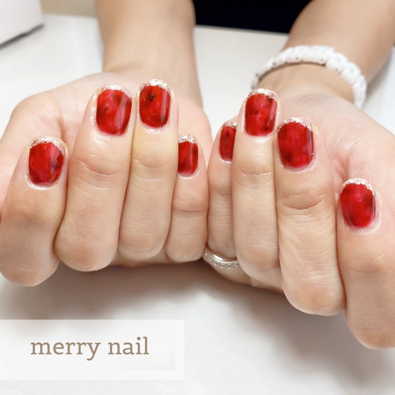 オールシーズン 女子会 べっ甲 レッド ゴールド Merrynail メリーネイル のネイルデザイン No ネイルブック