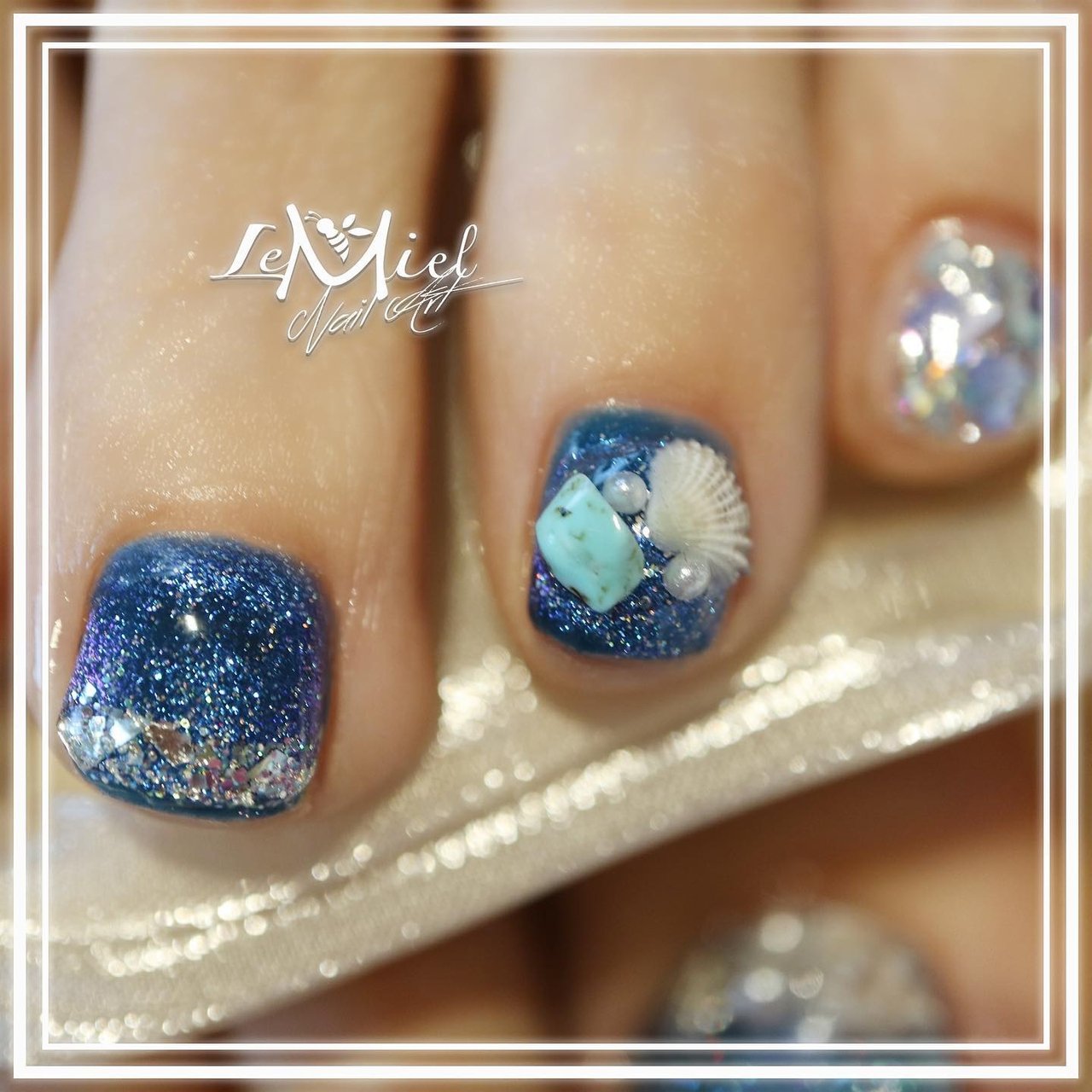 夏/海/リゾート/パーティー/フット - nail LeMielのネイルデザイン[No