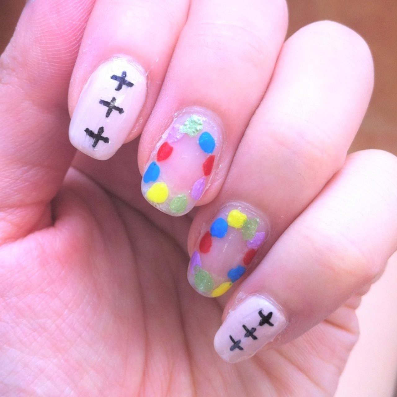 カラフル マニキュア セルフネイル Tomomi のネイルデザイン No ネイルブック