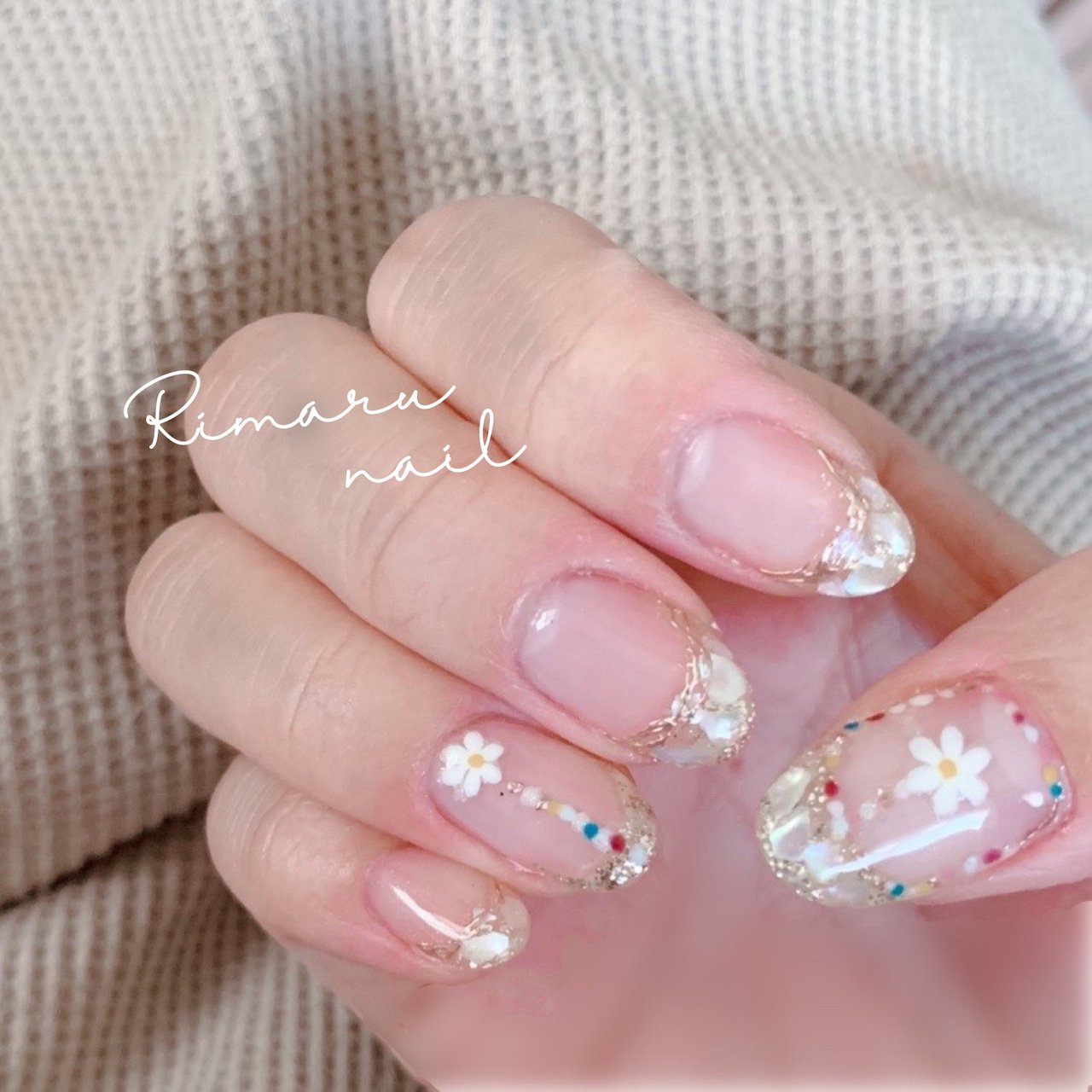 夏 海 リゾート 女子会 フレンチ Hiromiのネイルデザイン No ネイルブック