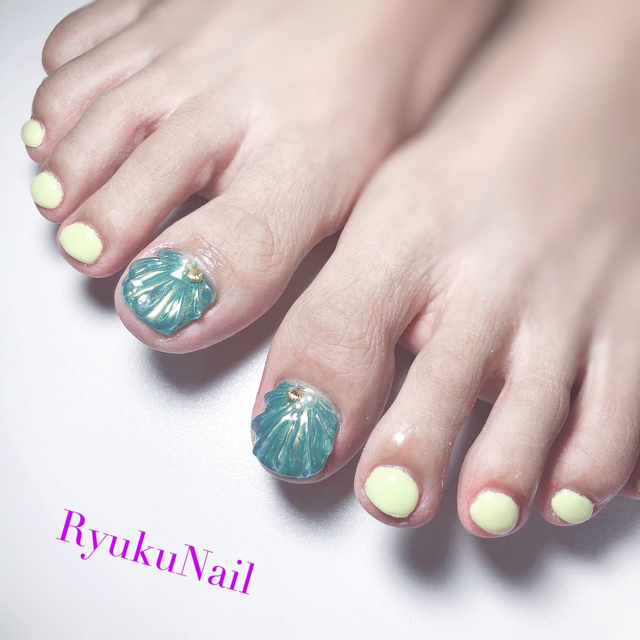 夏 海 リゾート フット 3d Ryukunailのネイルデザイン No ネイルブック