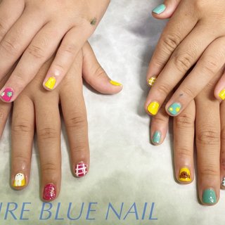 夏 イエロー マニキュアのネイルデザイン ネイルブック