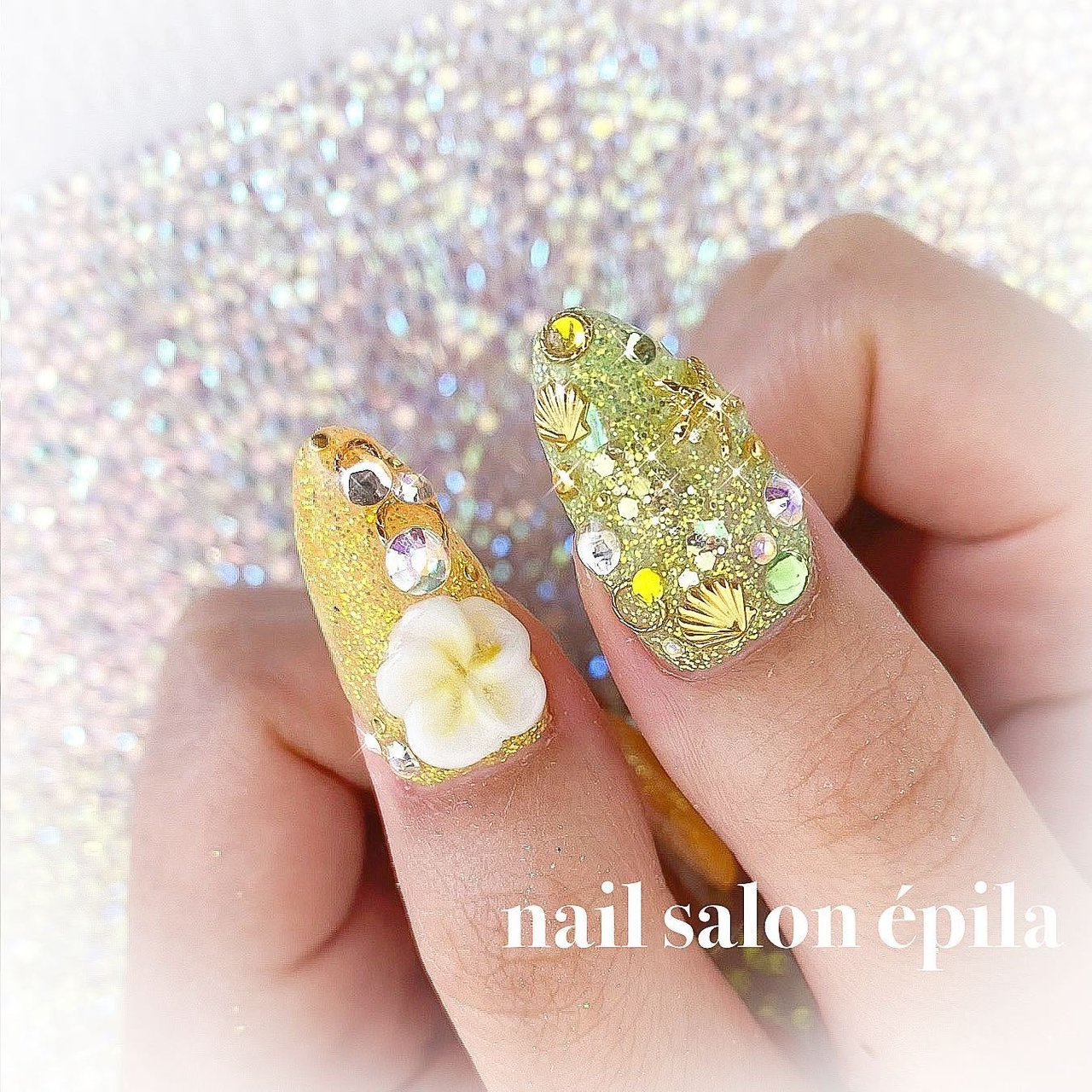 大阪南森町キラキラ派手ネイル専門店 Epila Nail のネイルデザイン No ネイルブック