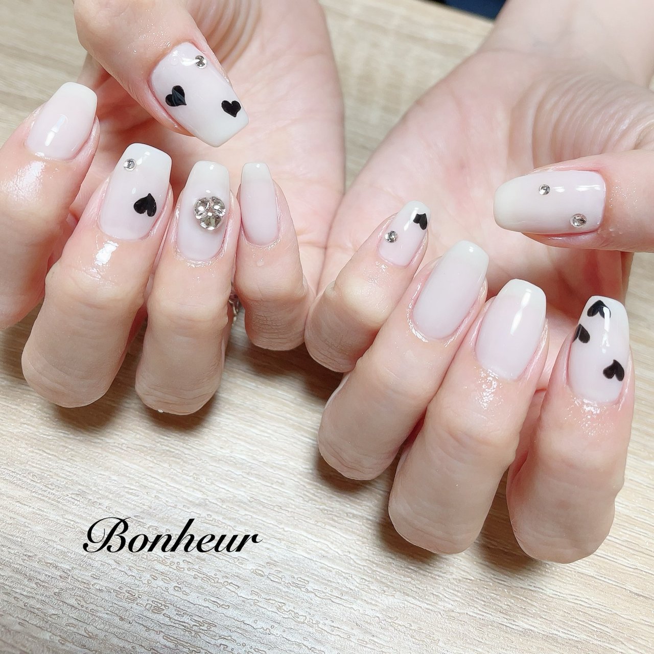 春 冬 バレンタイン 女子会 ハンド Bonheurのネイルデザイン No ネイルブック