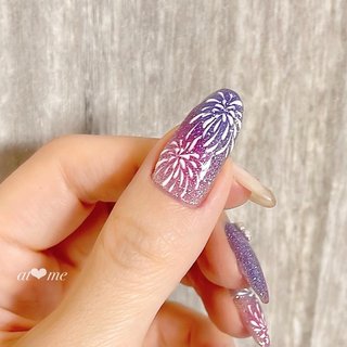 22年 新着順 海 花火 セルフネイルのネイルデザイン ネイルブック
