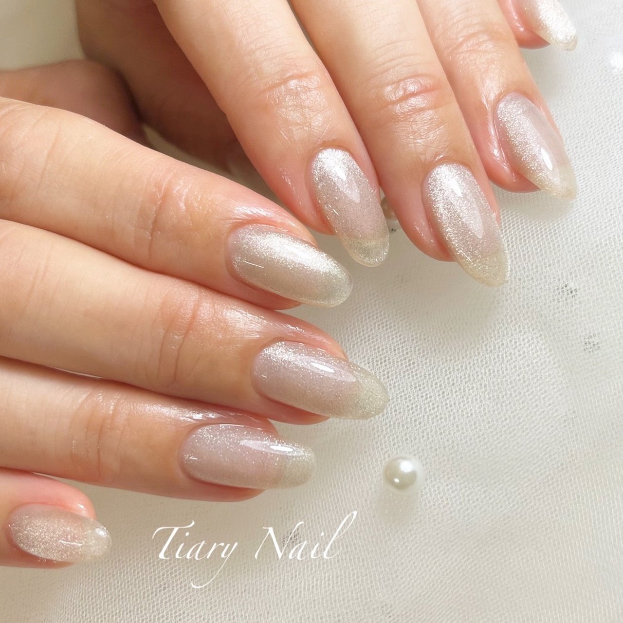 夏 秋 オフィス ブライダル シンプル Tiarynail ティアリーネイルのネイルデザイン No ネイルブック