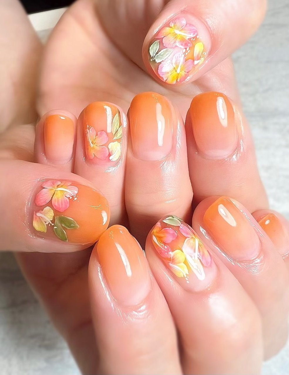 夏 旅行 海 リゾート ハンド Nail Salon Ohana Keikoのネイルデザイン No ネイルブック