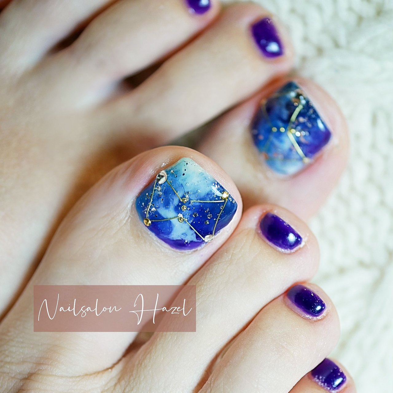 夏 冬 オールシーズン フット ワイヤー Nailsalon Hazelのネイルデザイン No ネイルブック