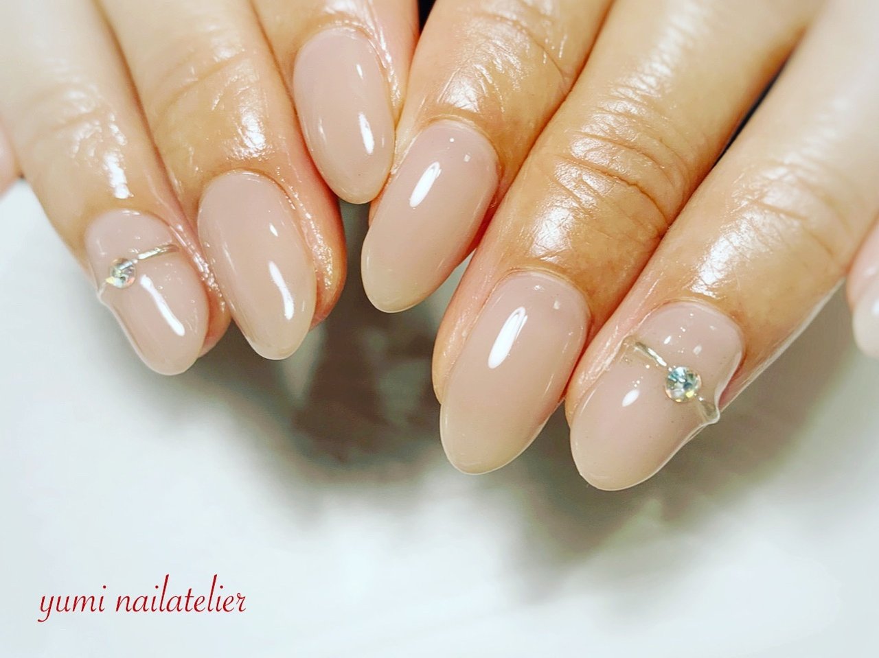 オールシーズン オフィス ブライダル パーティー ハンド Yumiのネイルデザイン No ネイルブック