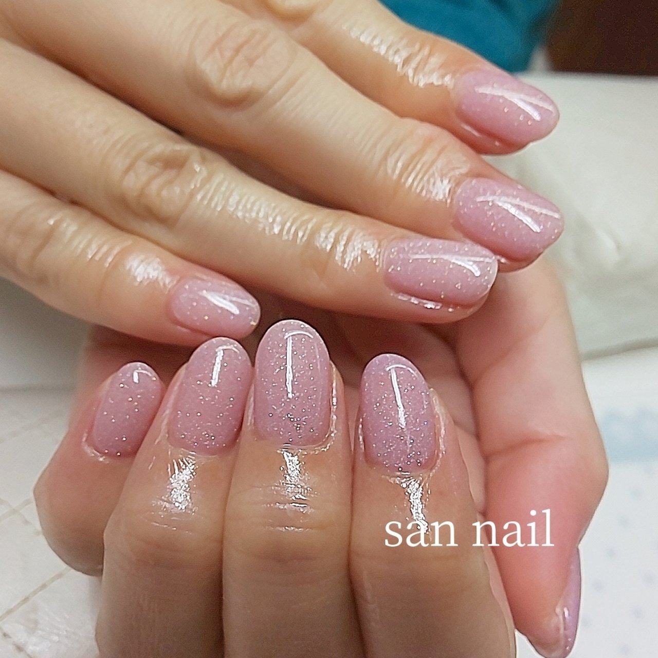 ハンド ピンク スモーキー お客様 San Nailのネイルデザイン No ネイルブック