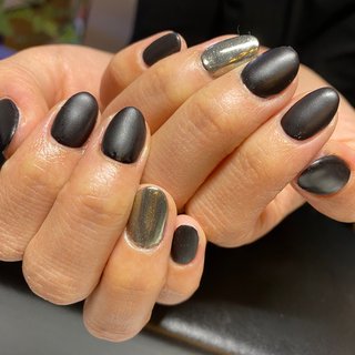 シルバー 銀 かっこいいのネイルデザイン ネイルブック