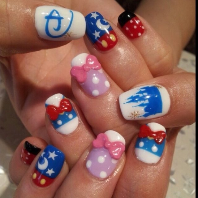 ハンド キャラクター カラフル スカルプチュア お客様 Wishnailのネイルデザイン No ネイルブック