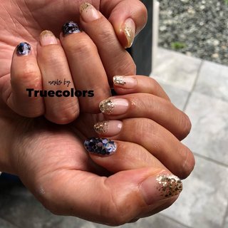 #nail#nails#nailart#naildesign#ig_nails#nailstagram#ネイル#ゴールドネイル#ジェルネイル#三重県#松阪市#松阪市ネイルサロン#simplenails#simpleisthebest#ラメグラデーション#キラキラネイル#ホログラムネイル#truecolors#ネイル好き #夏 #梅雨 #海 #リゾート #ハンド #グラデーション #ホログラム #キラキラ #ショート #オーバル #ネイビー #ゴールド #シルバー #ジェルネイル #お客様 #Truecolors #ネイルブック