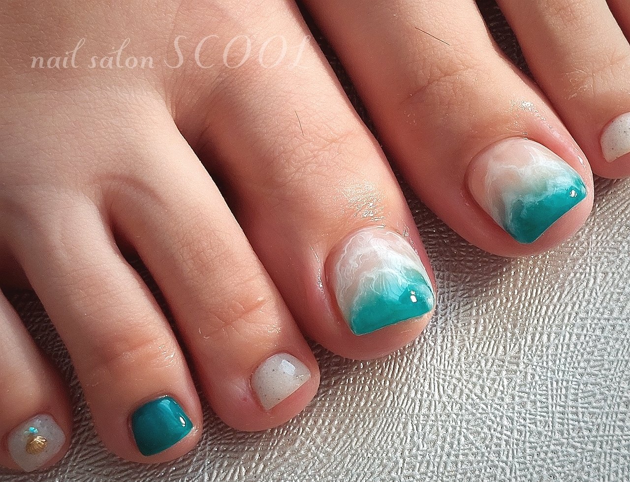 夏 海 リゾート 浴衣 フット 中村和美のネイルデザイン No ネイルブック