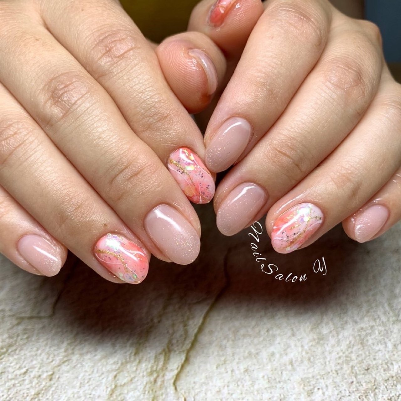 夏 オールシーズン オフィス 女子会 ハンド Nailsalon Yのネイルデザイン No ネイルブック