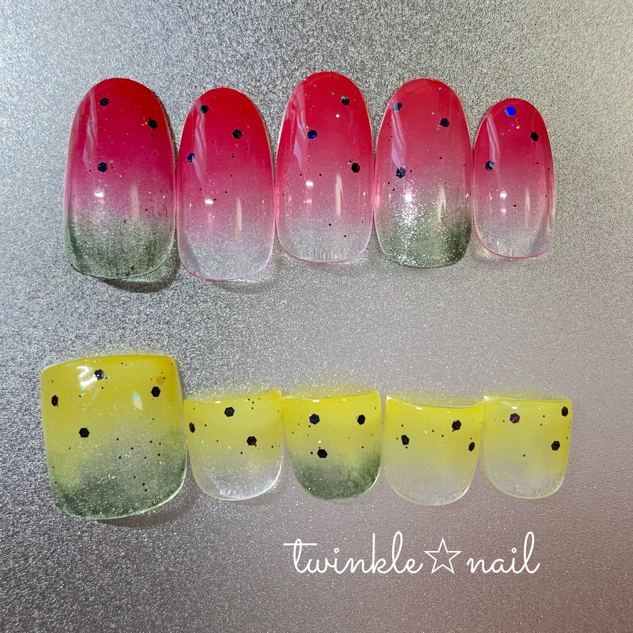 夏 海 浴衣 ライブ グラデーション Twinkle Nailのネイルデザイン No ネイルブック