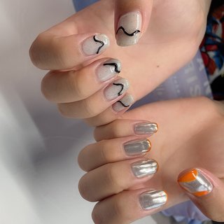 人気順 メタリック 砂のネイルデザイン ネイルブック