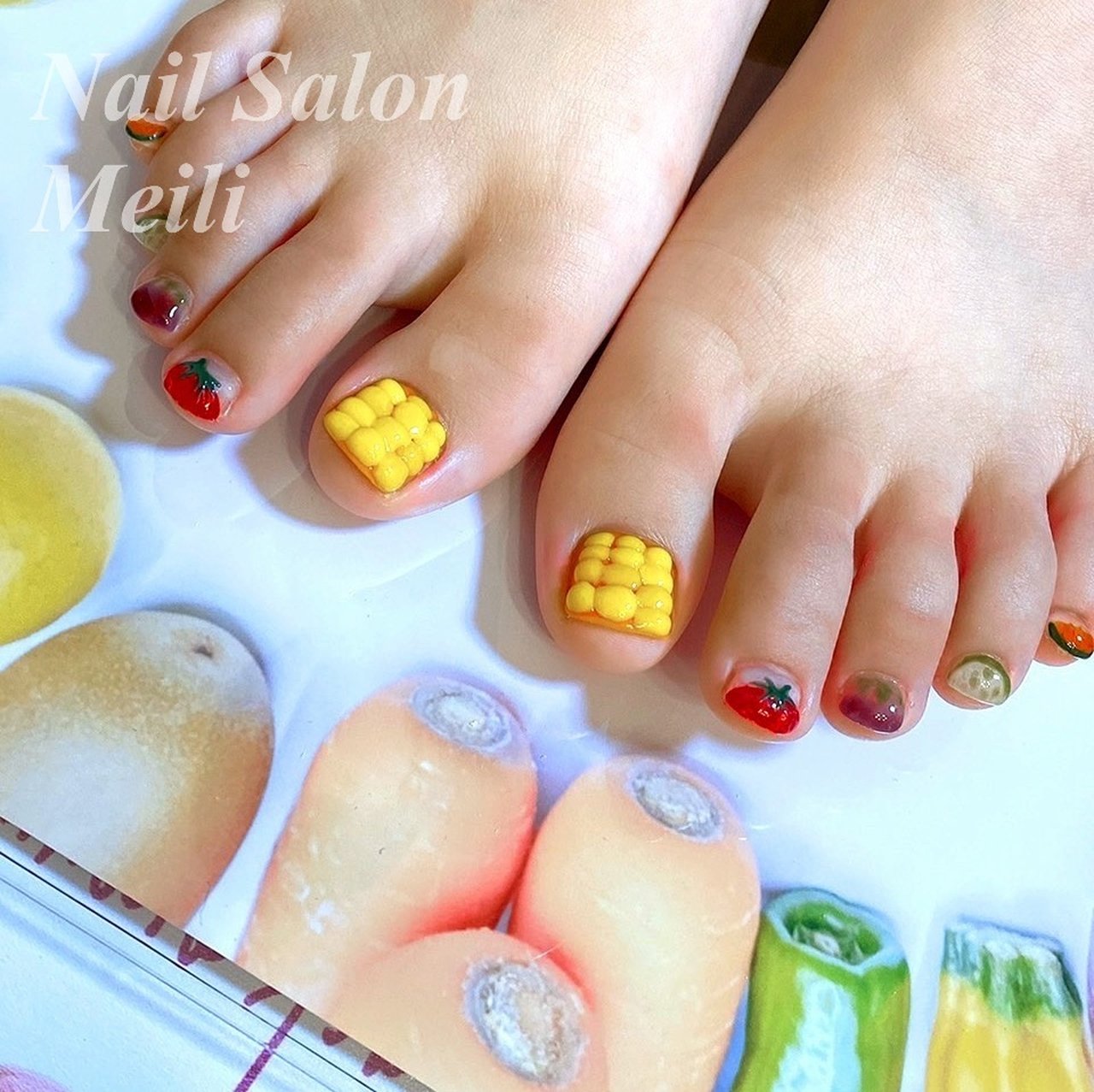 オールシーズン フット ミディアム ジェルネイル お客様 Nail Salon Meili 大宮駅西口のネイルデザイン No ネイルブック