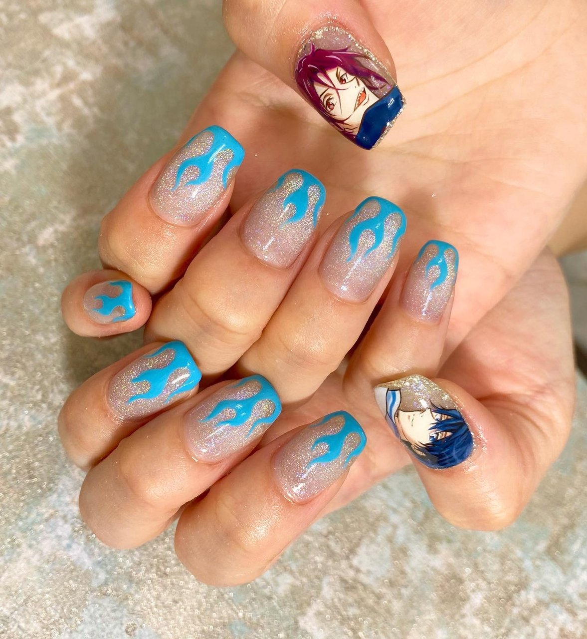 ハンド 痛ネイル マグネット 個性派 スクエアオフ Kanaのネイルデザイン No ネイルブック