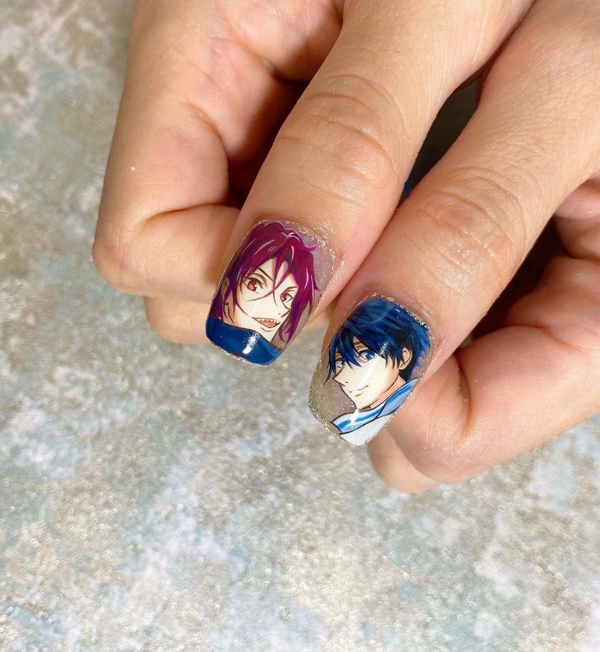 ハンド 痛ネイル マグネット 個性派 スクエアオフ Kanaのネイルデザイン No ネイルブック