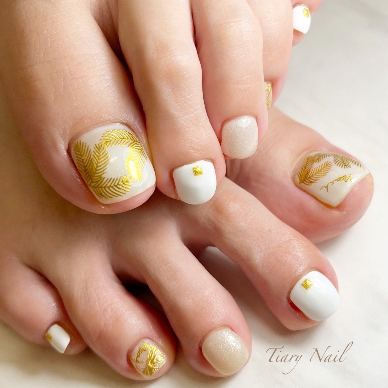 夏 旅行 海 リゾート フット Tiarynail ティアリーネイルのネイルデザイン No ネイルブック