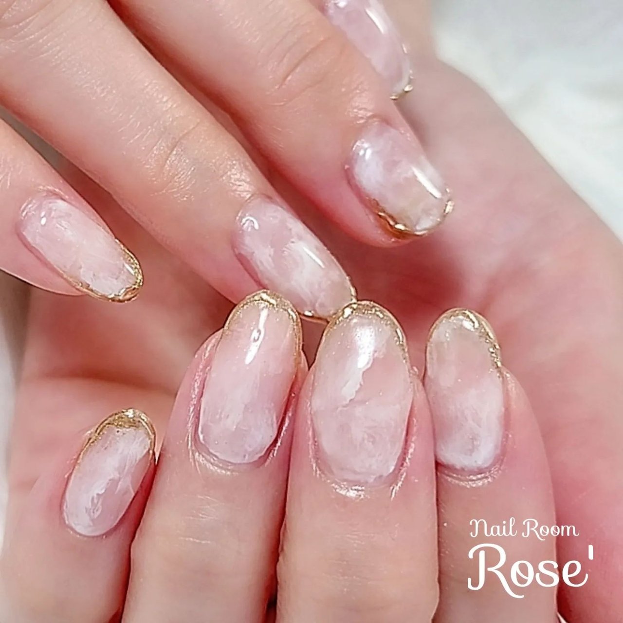 夏 ハンド フレンチ タイダイ ニュアンス 三軒茶屋 Rose のネイルデザイン No ネイルブック