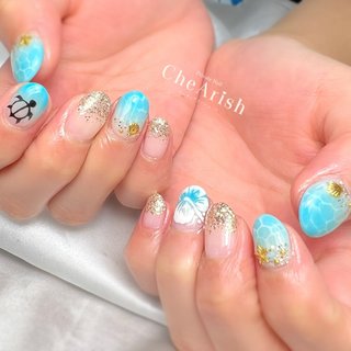 亀ネイルのネイルデザイン ネイルブック