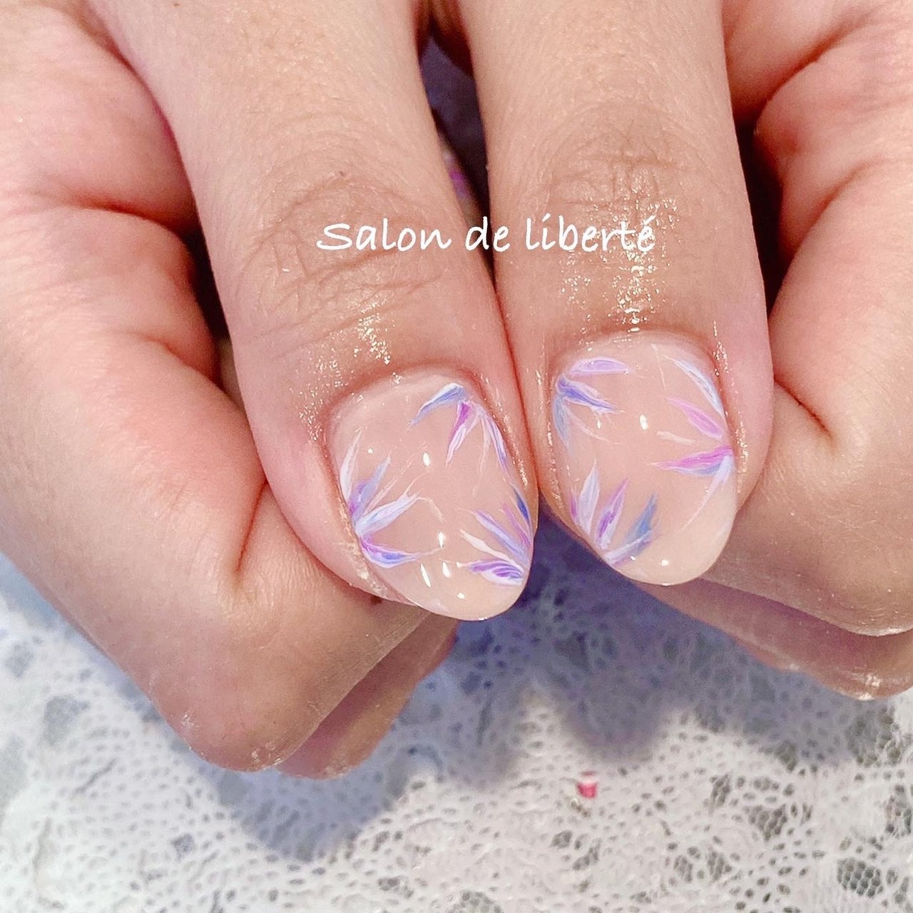 シンプル フラワー ボタニカル 韓国 パームツリー 旭市ネイルサロン リベルテ Salon De Liberte アイラッシュ匝瑳市ネイル サロンのネイルデザイン No ネイルブック