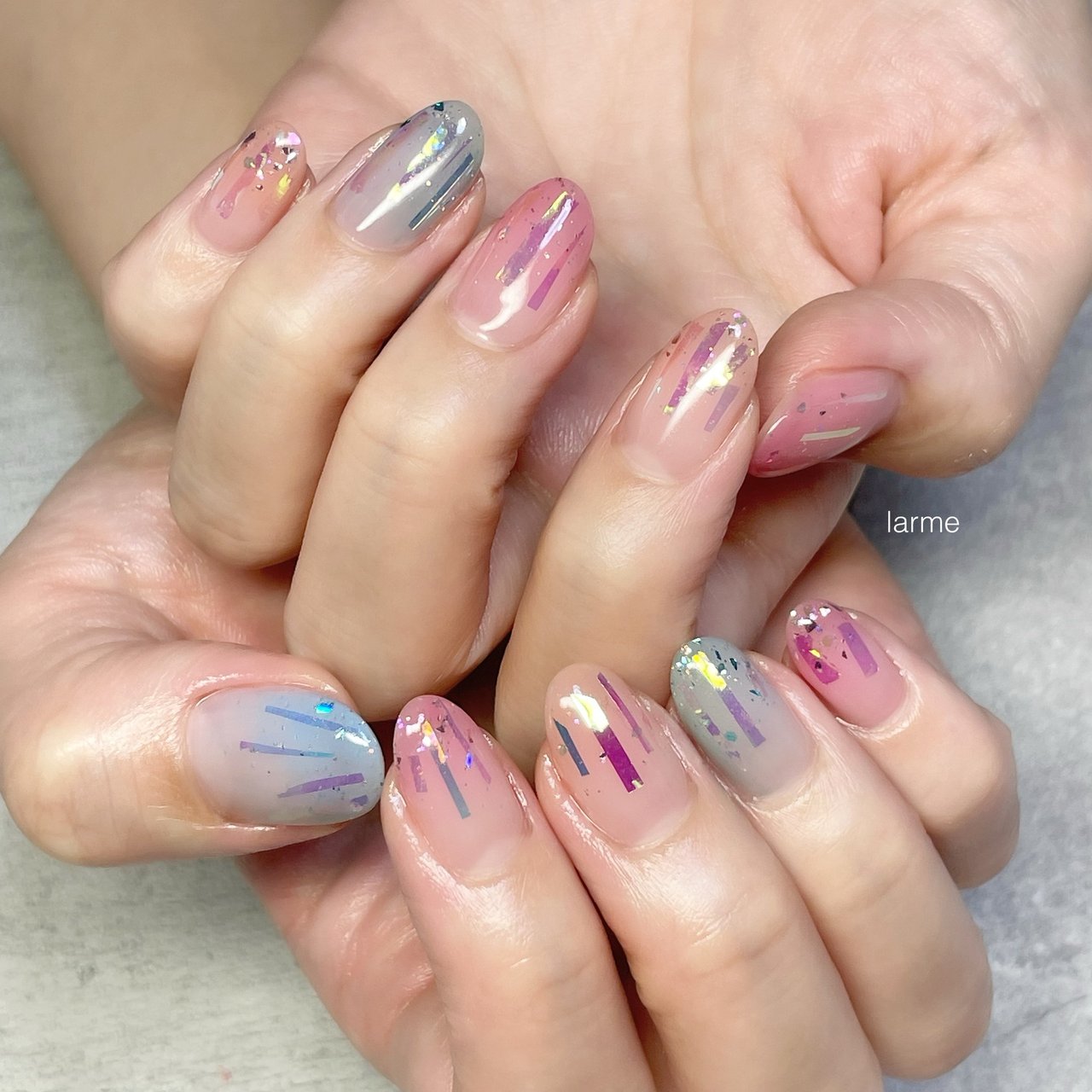 ハンド ピンク 水色 Nailroomlarmeのネイルデザイン No ネイルブック