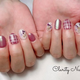 アートし放題持ち込みデザイン💅✨ 
#ジェルネイル#ネイル#nail#シンプル#持ち込みアート#天王寺#阿倍野#プライベートサロン#ネイルサロン#春夏ネイル#春ネイル#夏ネイル#水彩アート#アートし放題#定額デザイン#シンプル#ニュアンス#ニュアンスネイル#ちゅるんネイル#オフィスネイル#フィルイン一層残し#フィルイン#フットネイル#foot#hand#spring#summer#autumn#winter#privatesalon #春 #夏 #オールシーズン #ハンド #ラメ #チェック #オーロラ #押し花 #ホワイト #パープル #ジェルネイル #お客様 #Clarity Nail #ネイルブック