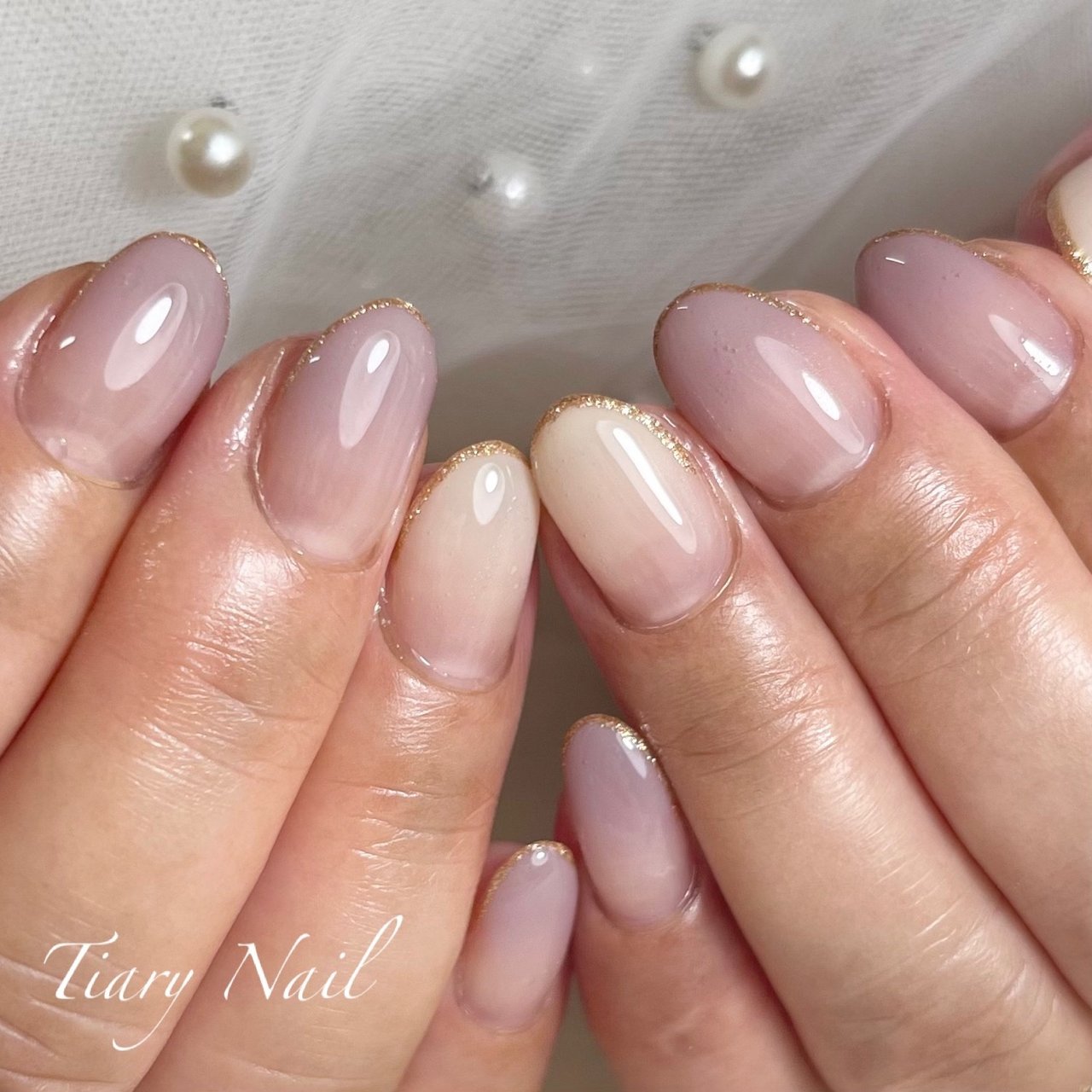 夏 秋 オフィス ブライダル シンプル Tiarynail ティアリーネイルのネイルデザイン No ネイルブック