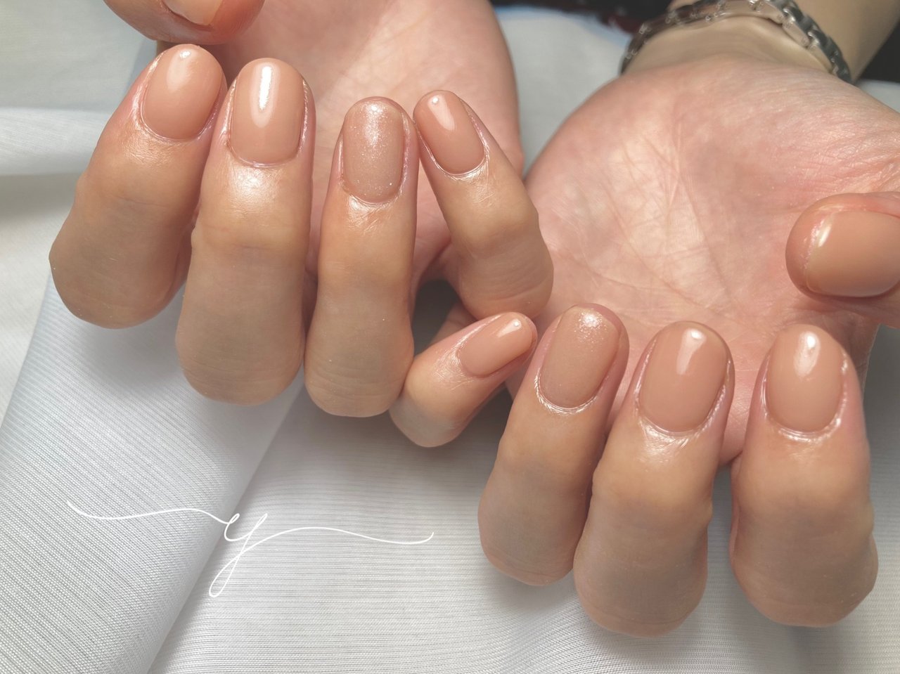 オールシーズン ハンド ワンカラー ショート ラウンド Nail Salon Yのネイルデザイン No ネイルブック