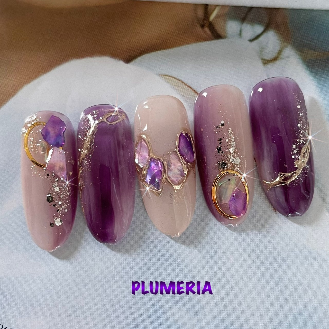 秋 旅行 パーティー デート ハンド Plumeria 隠れ家サロンプルメリア のネイルデザイン No ネイルブック
