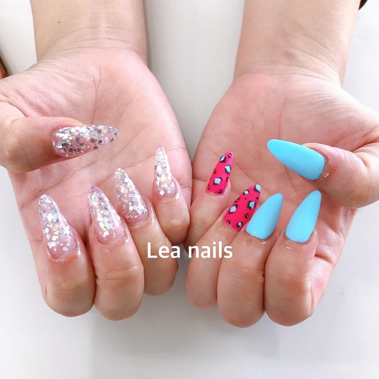 夏 ハンド マット レオパード ピンク Lea Nailsのネイルデザイン No ネイルブック