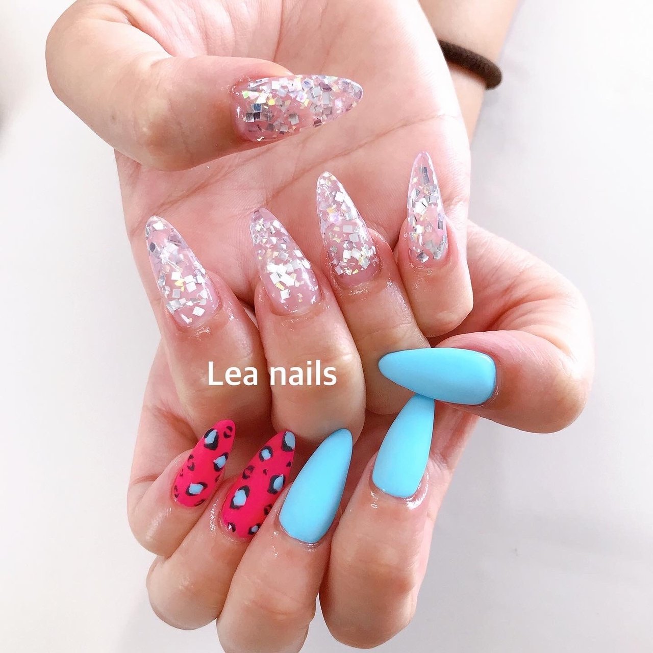 夏 ハンド マット レオパード ピンク Lea Nailsのネイルデザイン No ネイルブック
