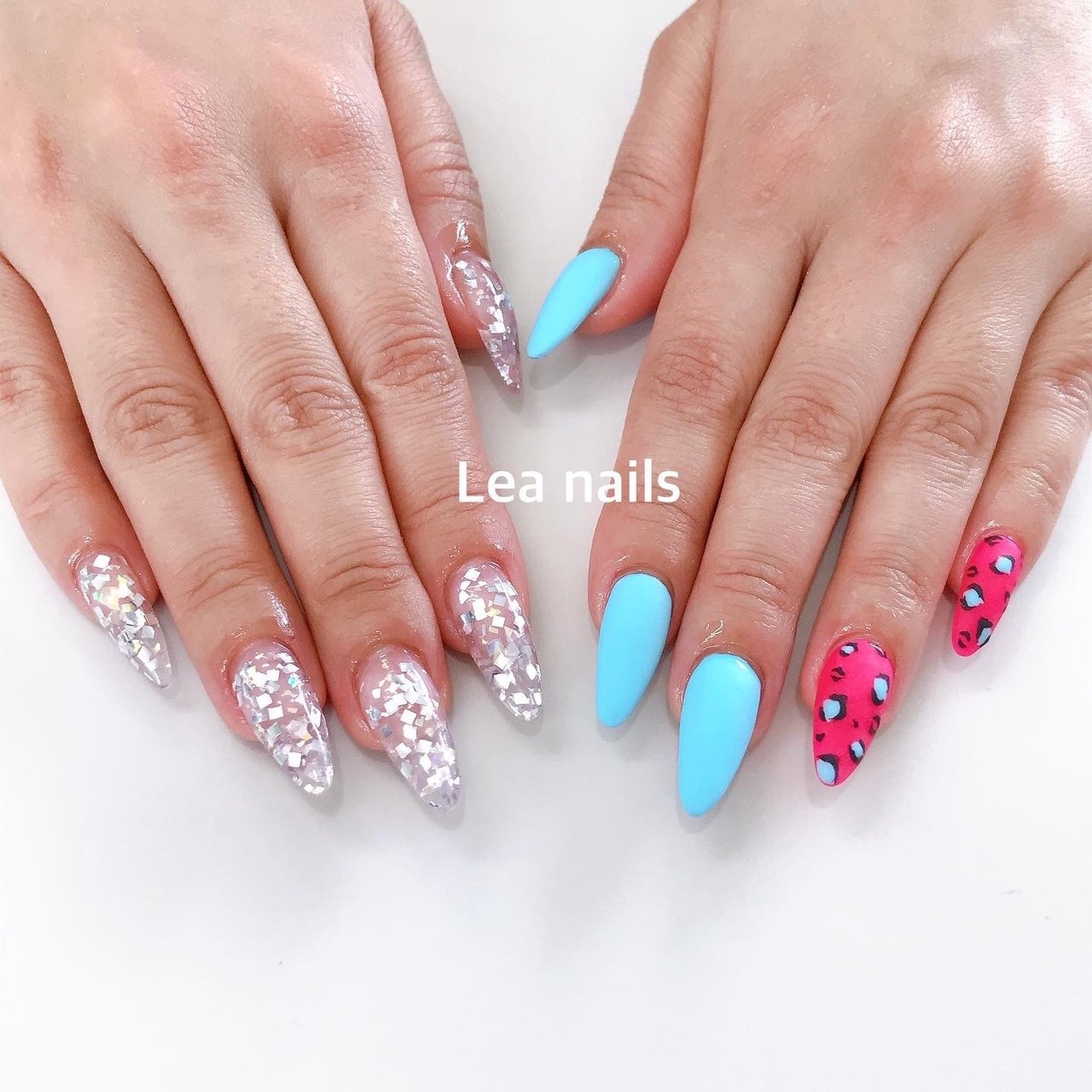 夏 ハンド マット レオパード ピンク Lea Nailsのネイルデザイン No ネイルブック