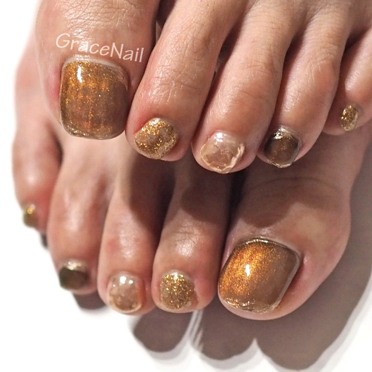 秋 オールシーズン パーティー 女子会 フット Gracenailのネイルデザイン No ネイルブック