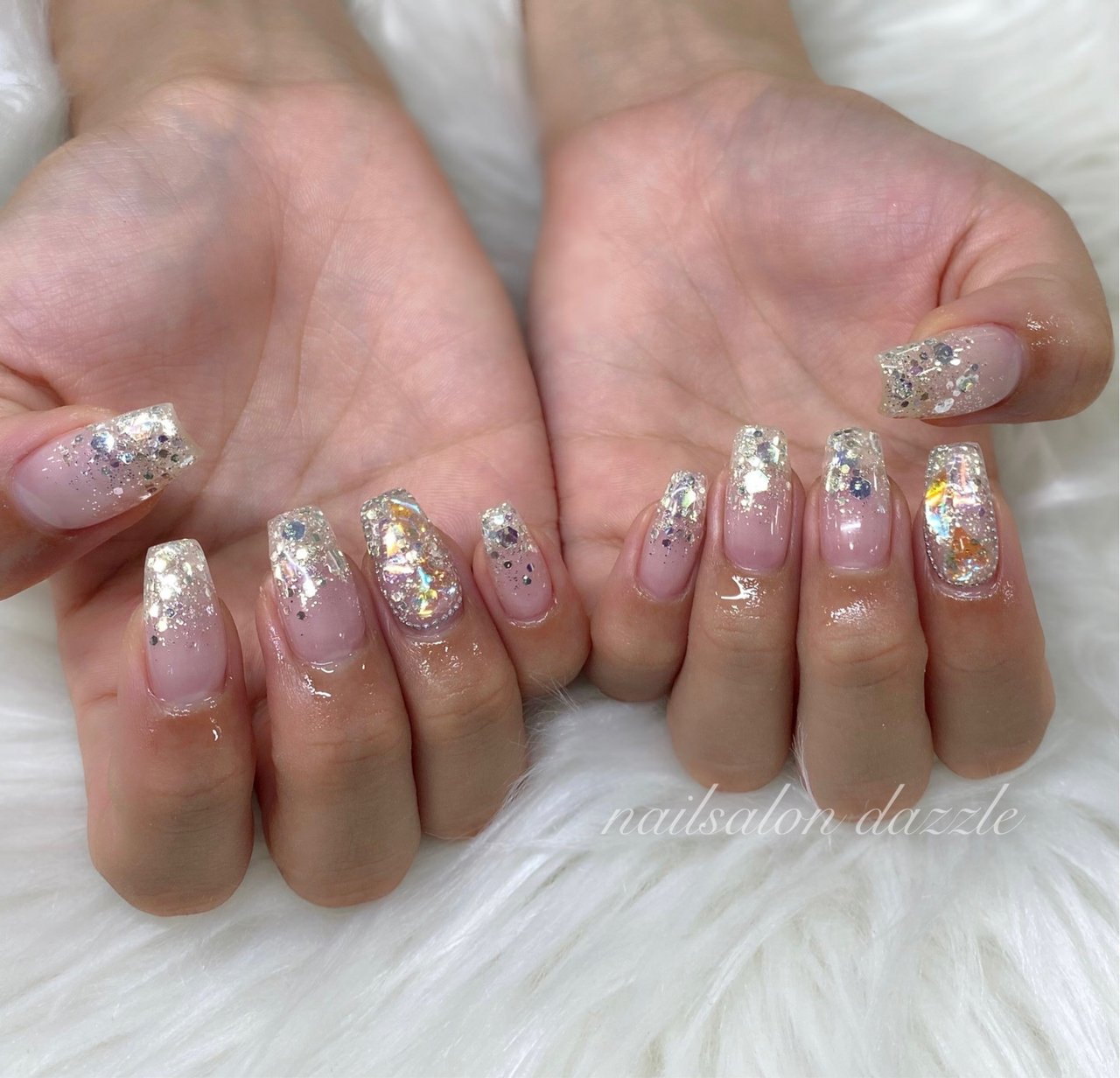 夏 秋 ハンド ミディアム スクエア Hirokoのネイルデザイン No ネイルブック