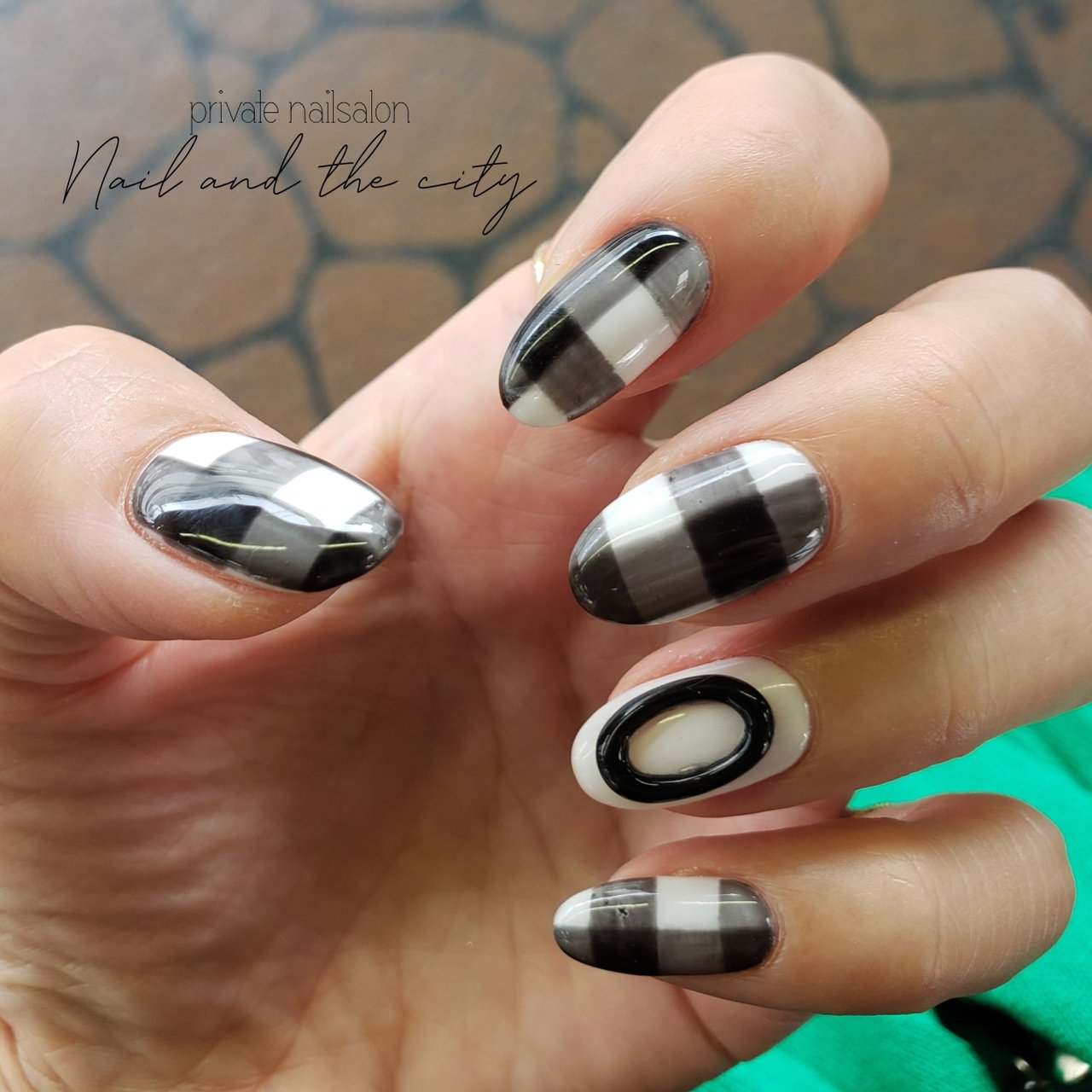 オールシーズン/ハンド/チェック/モノトーン - Jiyeon Kimのネイル